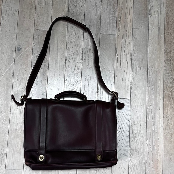 Vintage Coach Dark Brown Messenger bag - Picture 2 of 10